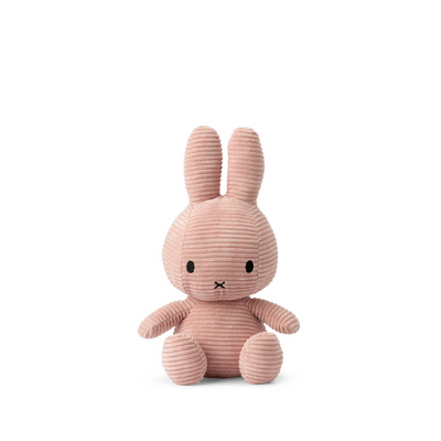 Peluche Miffy Eco Corduroy 50 cm - Rosado | Bon Ton Toys