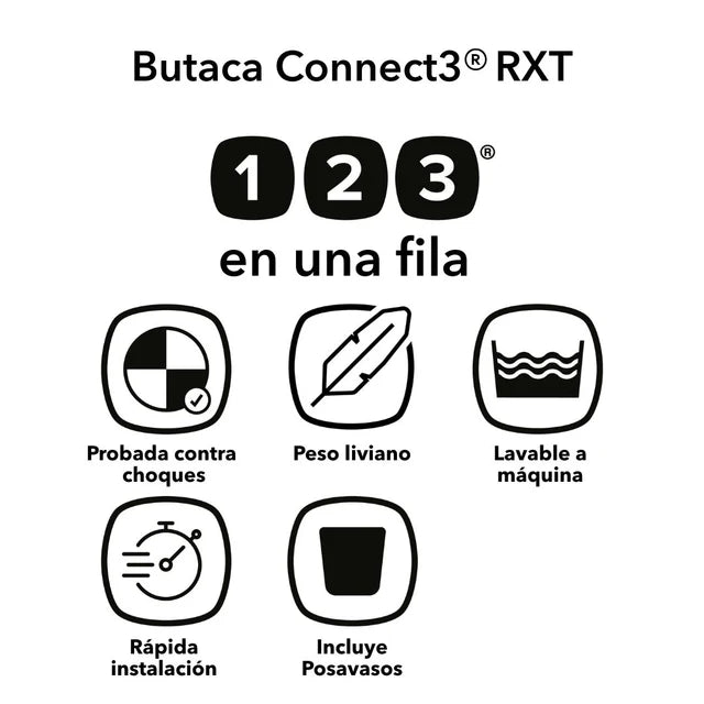 Butaca Connect3® RXT 2-in-1 High-Back Booster -  Purple Wildberry | Diono
