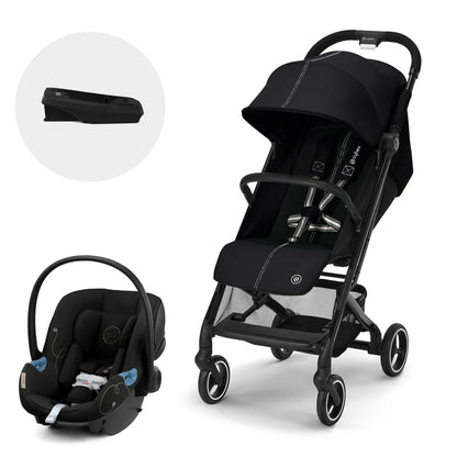 Travel System: Beezy Car + Aton G Chair + G Base - Moon Black 