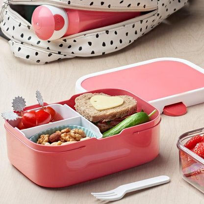 Lunch Box + Pop-Up Bottle Set - Pink