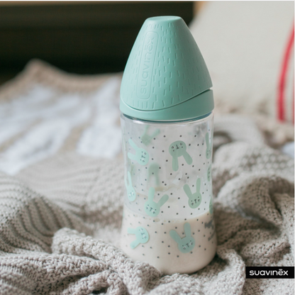 Baby bottle 270ml - Green Rabbit