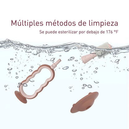 Cepillo Dental de Silicona para Bebé - Rosado