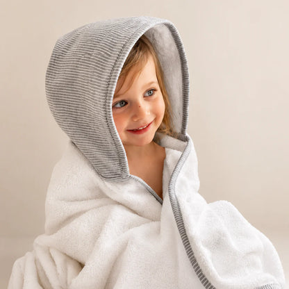 Toalla de Baño Infantil - Rayas Gris | Antü Baby