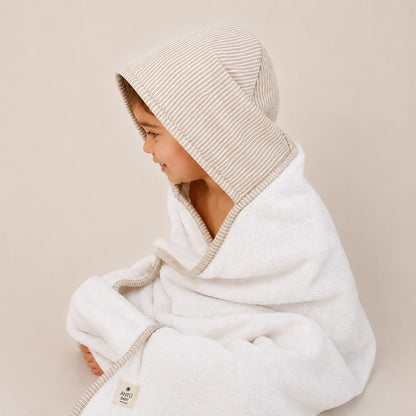 Toalla de Baño Infantil - Rayas Beige | Antü Baby