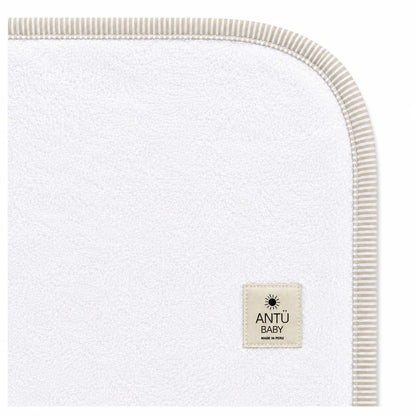 Toalla de Baño Infantil - Rayas Beige | Antü Baby