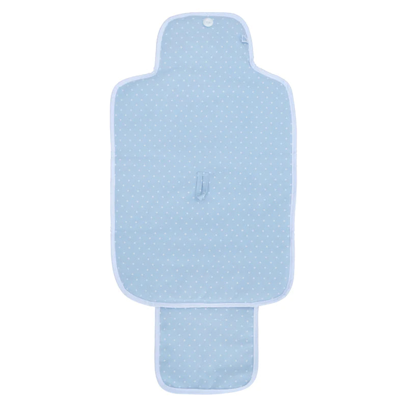 Portable Changing Mat - Light Blue Dots