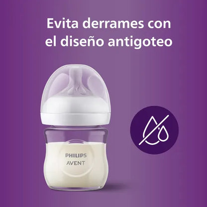 Mamadera Vidrio Natural Response - 120 ml | Philips Avent