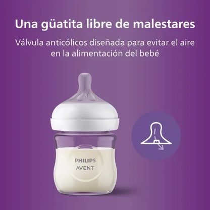 Mamadera Vidrio Natural Response - 120 ml | Philips Avent