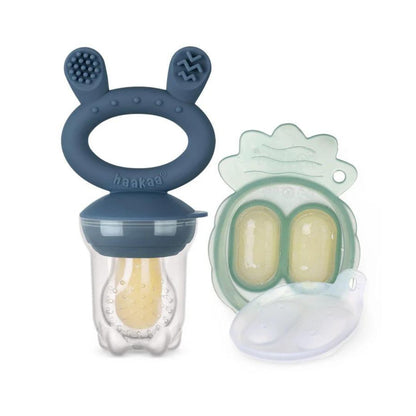 Food Teether Pack + 2 Mini Ice Cream Molds - Blue