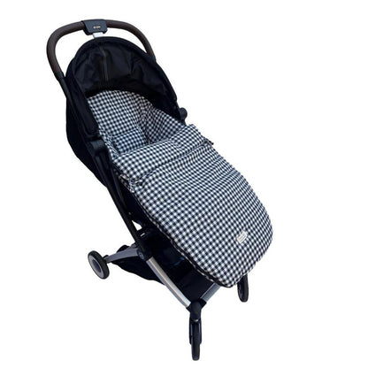 Car Seat Cover - Cotton - Blue Vichy