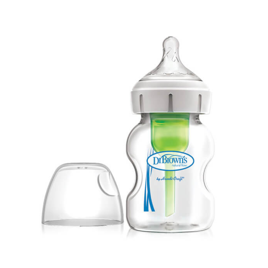 Mamadera de Vidrio Anticólicos Boca Ancha - 150ml