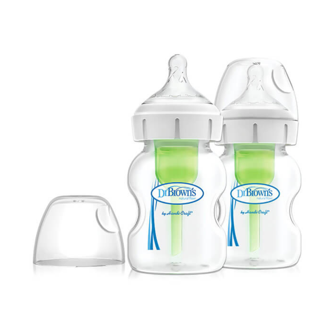 Pack de 2 Mamaderas Anticólicos Boca Ancha - 150ml