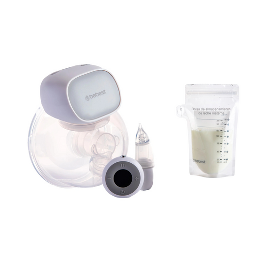 Extractor de Leche Single con Control Remoto + Aspirador Nasal + 10 Bolsas para Almacenar Leche Materna