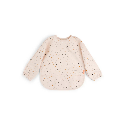 Babero Grande con Mangas y Bolsillo Happy Dots - Rosa