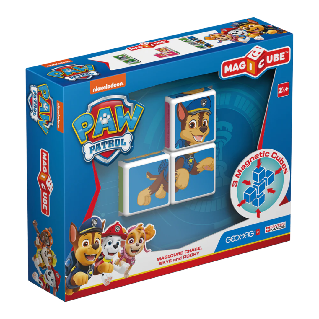 Cubos Magnéticos MAGICUBE Paw Patrol - Chase, Skye y Rocky (3 cubos)