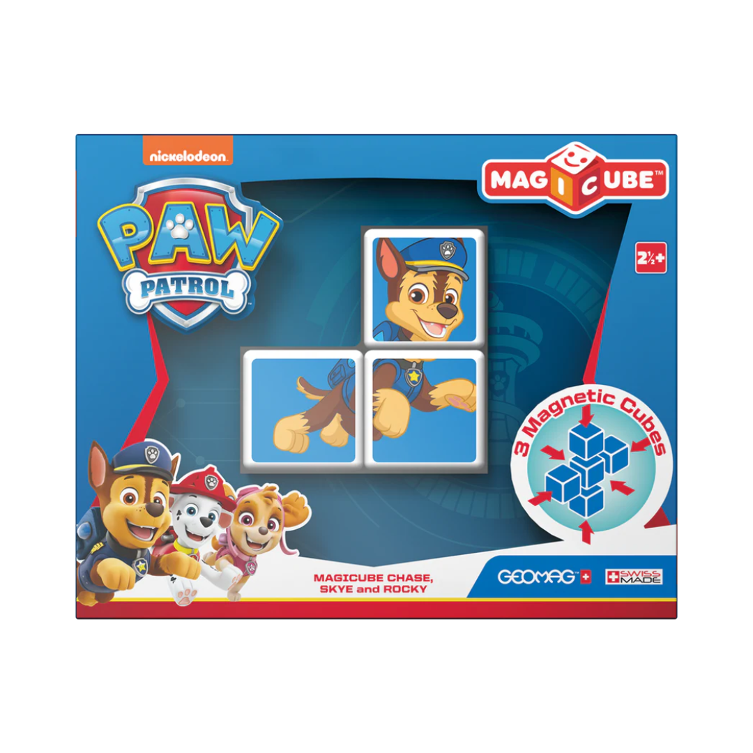 Cubos Magnéticos MAGICUBE Paw Patrol - Chase, Skye y Rocky (3 cubos)