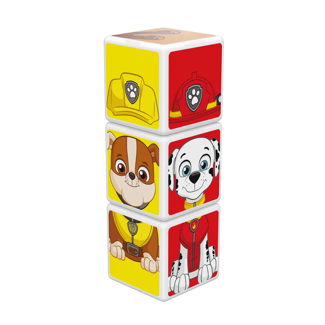 Cubos Magnéticos MAGICUBE Paw Patrol - Marshall, Rubble y Zuma (3 cubos)