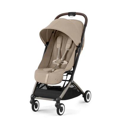 Travel System: Coche Orfeo + Silla Nido Aton G + Base G - Almond Beige