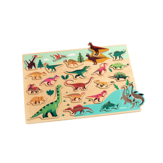 Puzzle de Madera 22 piezas - Dino