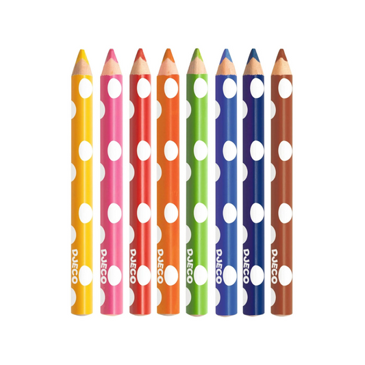 Set de 8 Lápices de Colores para Niños Pequeños