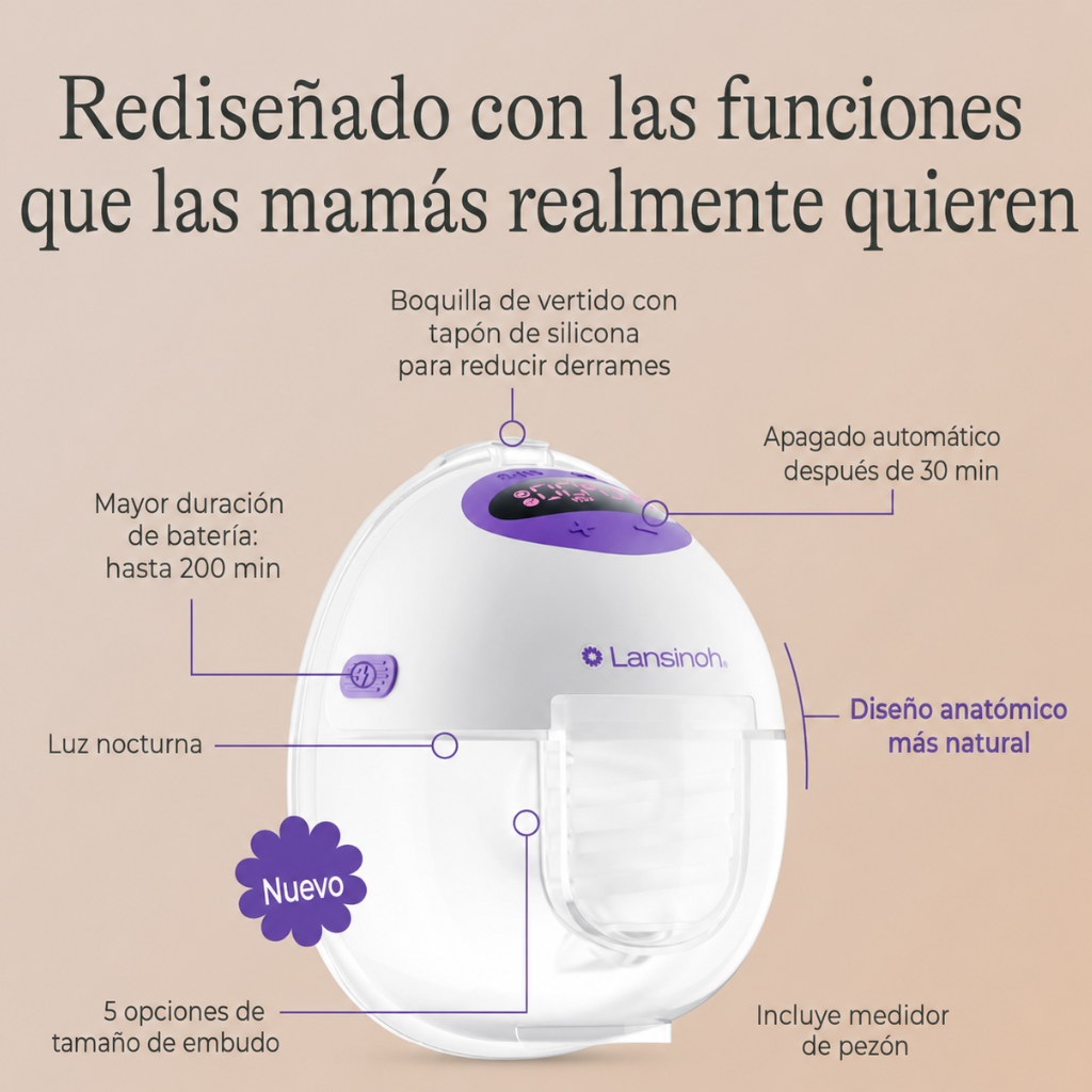 Extractor Eléctrico Portátil DiscreetDúo Flow | Lansinoh