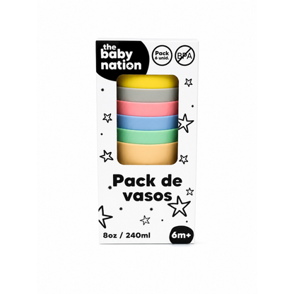 Set de 6 Vasos de Colores | The Baby Nation