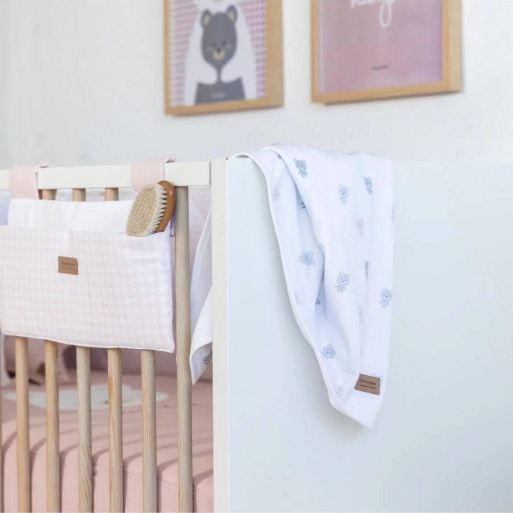 Manta Swaddle - Bear Rosa | Bonjourbébé