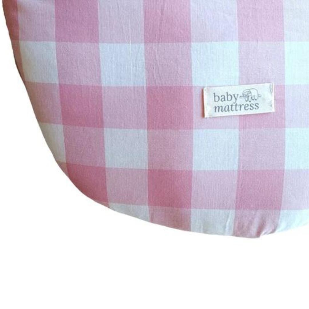 Car Seat Cover - Cotton - Pink Vichy