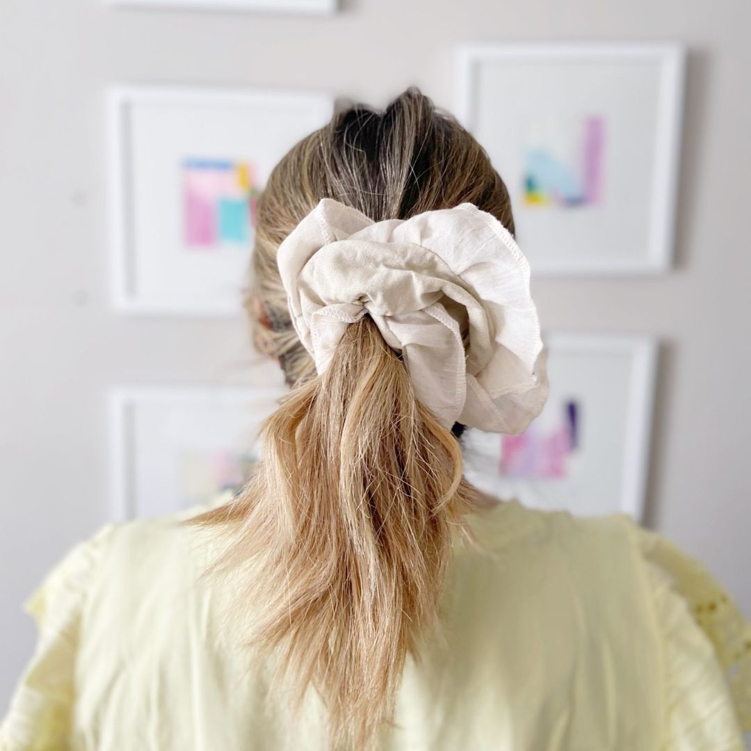 Collet Scrunchie - Lino Beige