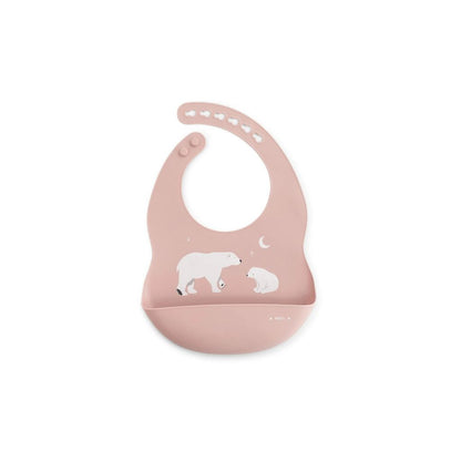 Babero Silicona - Polaris Rosa | Saro