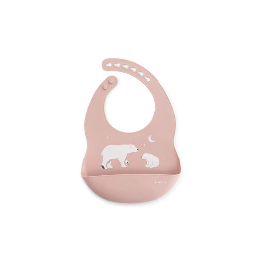 Babero Silicona - Polaris Rosa | Saro