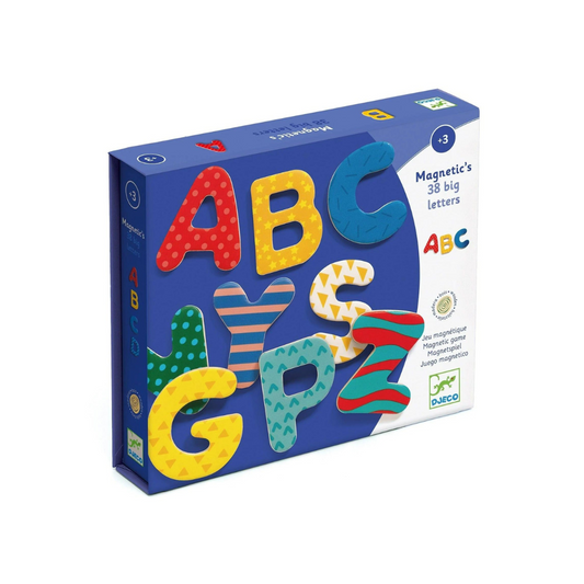 Wooden Magnetic Letters - 38 Units