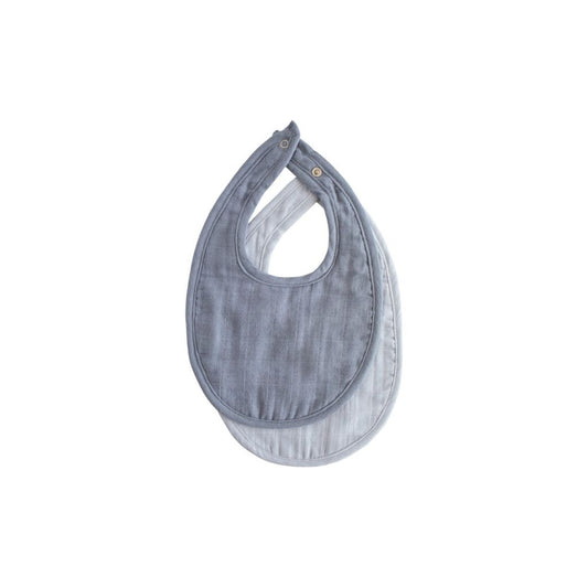 Pack 2 Baberos de Muselina - Tradewinds/Baby Blue | Mushie