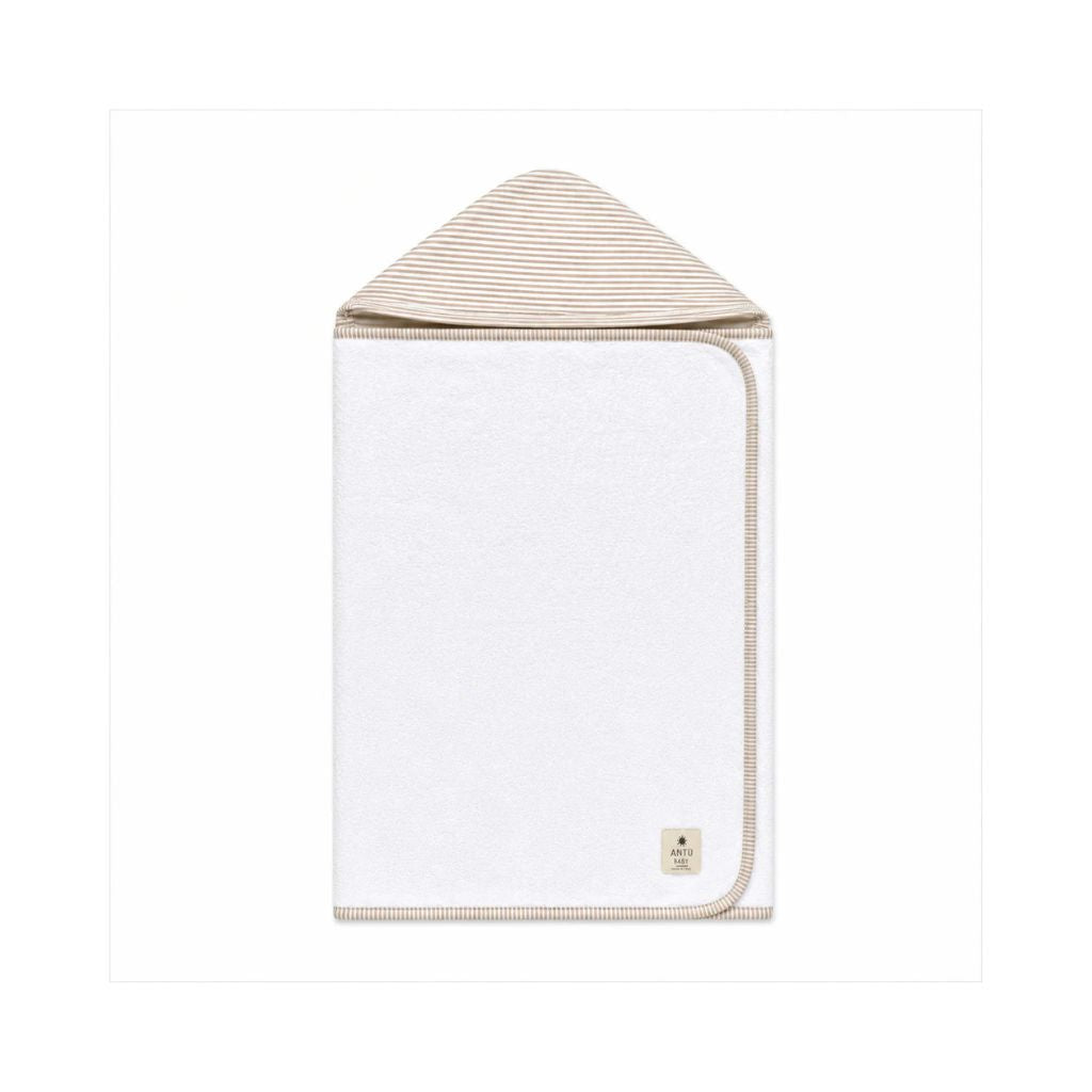 Toalla de Baño Infantil - Rayas Beige | Antü Baby