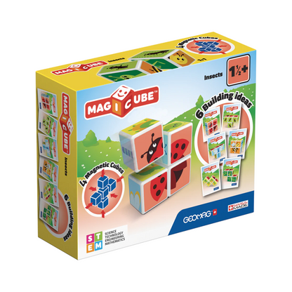 Cubos Magnéticos MAGICUBE - Insectos (4 piezas)