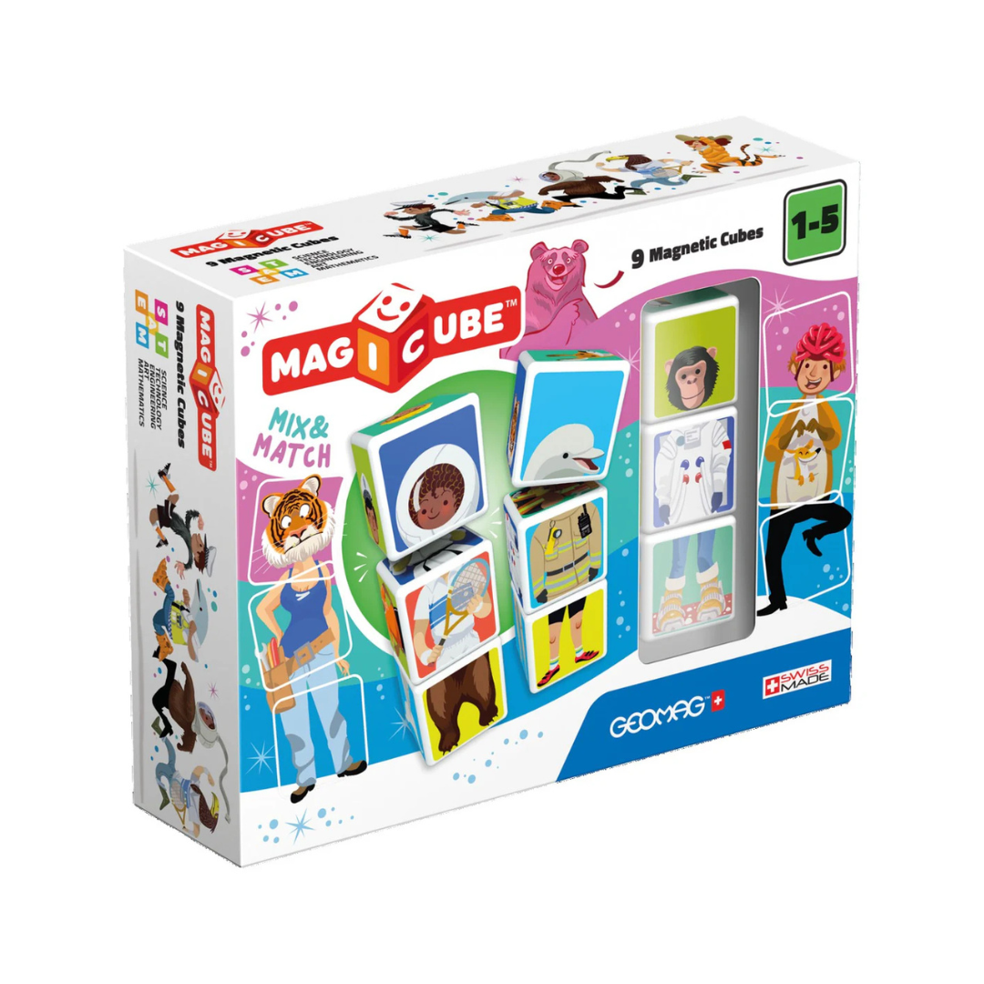 Cubos Magnéticos MAGICUBE - Figuras Combinadas (9 piezas)