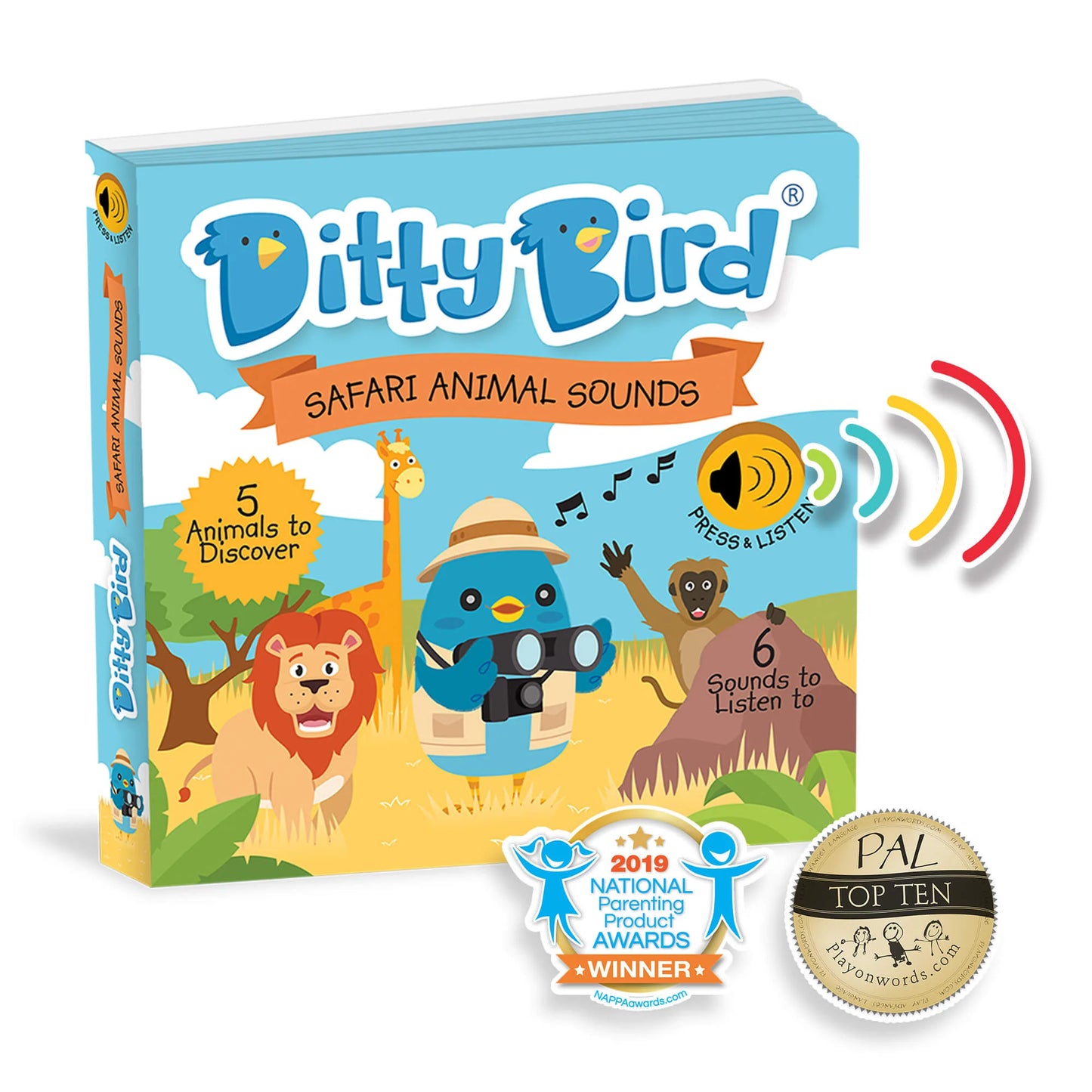 Libro Interactivo Musical - Safari Animal Sounds