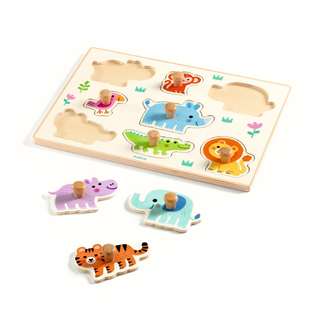 Puzzle Madera - Hippo'n'Co | Djeco