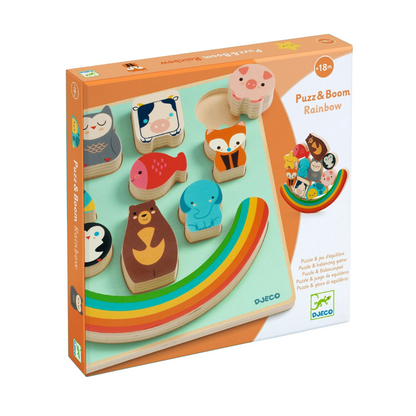 Puzzle Madera Relieve - Puzz & Boom Rainbow | Djeco