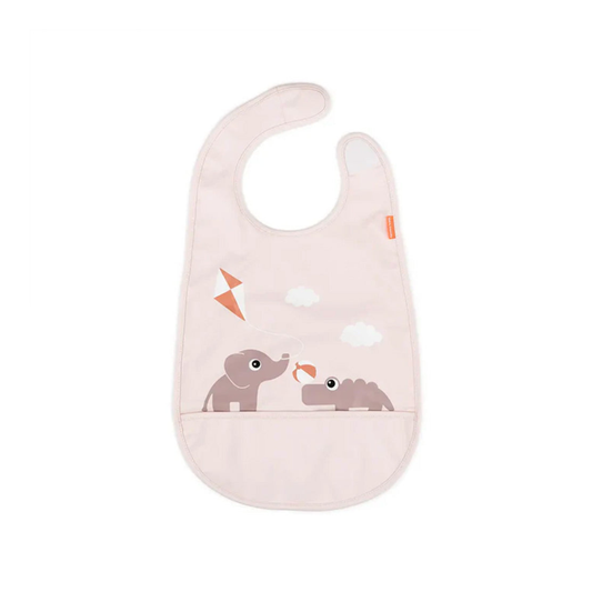 Babero con Velcro Playground - Rosa | Done by deer