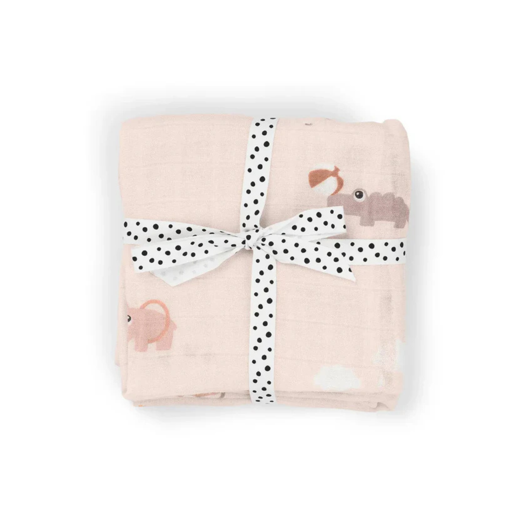 Pack 2 Muselinas Pequeñas - Playground - Rosa | Done by deer