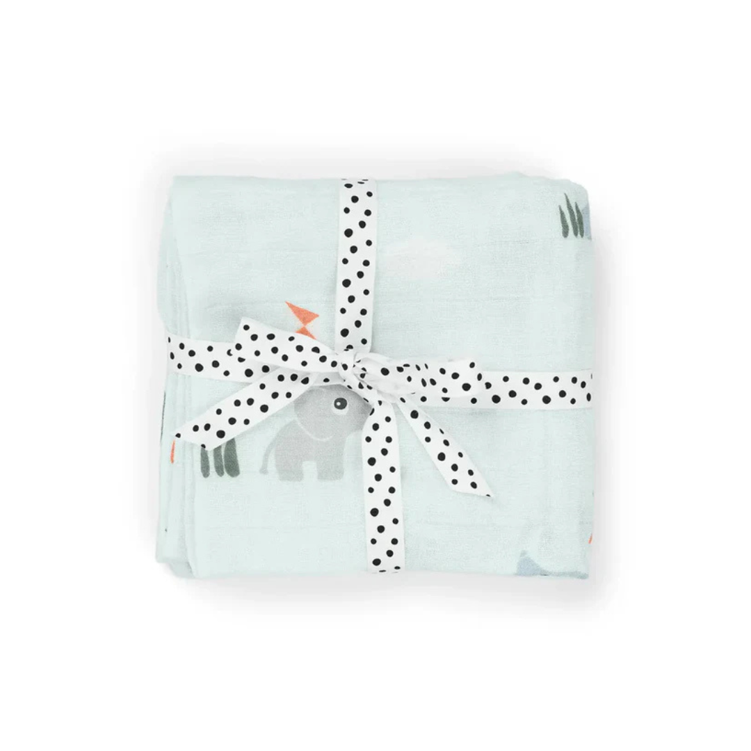 Pack 2 Muselinas Pequeñas - Playground - Azul | Done by deer