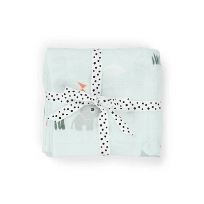 Pack 2 Muselinas Pequeñas - Playground - Azul | Done by deer