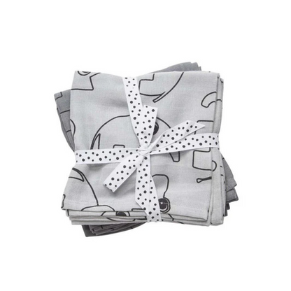Pack 2 Muselinas Pequeñas - Contour - Gris | Done by deer
