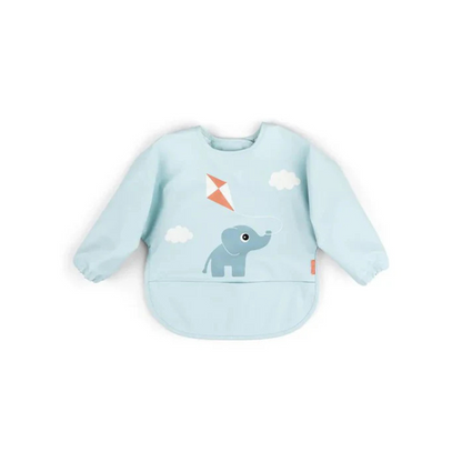 Babero Grande con Mangas y Bolsillo - Playground - Azul | Done by deer