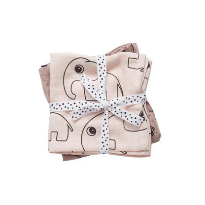 Pack 2 Muselinas Pequeñas - Contour - Rosa | Done by deer
