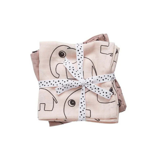Pack 2 Muselinas Pequeñas - Contour - Rosa | Done by deer