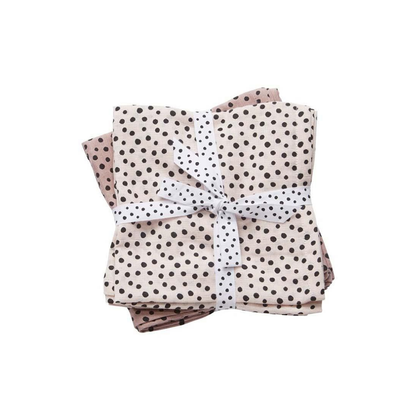 Pack 2 Muselinas Pequeñas - Happy Dots - Rosa | Done by deer