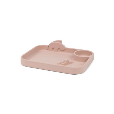 Plato con Compartimientos Peekaboo Deer Friends - Rosa