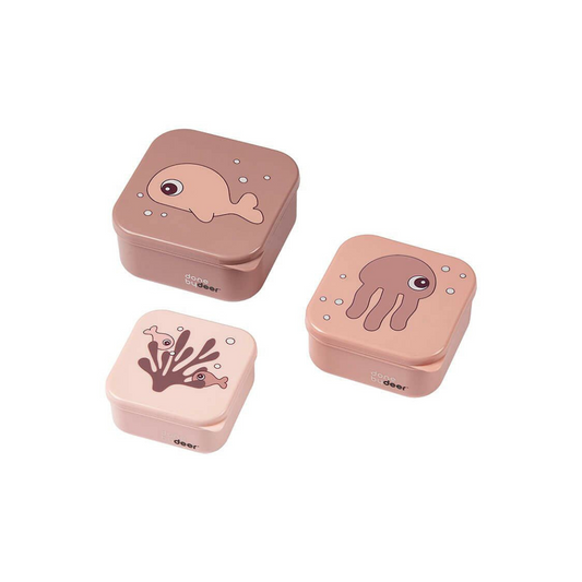 Set 3 Cajas para Snack Sea Friends - Rosa